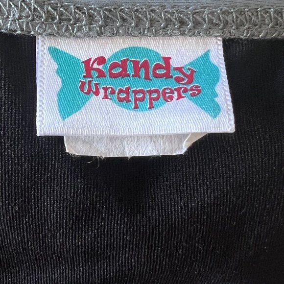 Kandy Wrapper Bikini Bottoms Grey Ties Side Tassel String Bathing Suit New Med - Picture 8 of 12